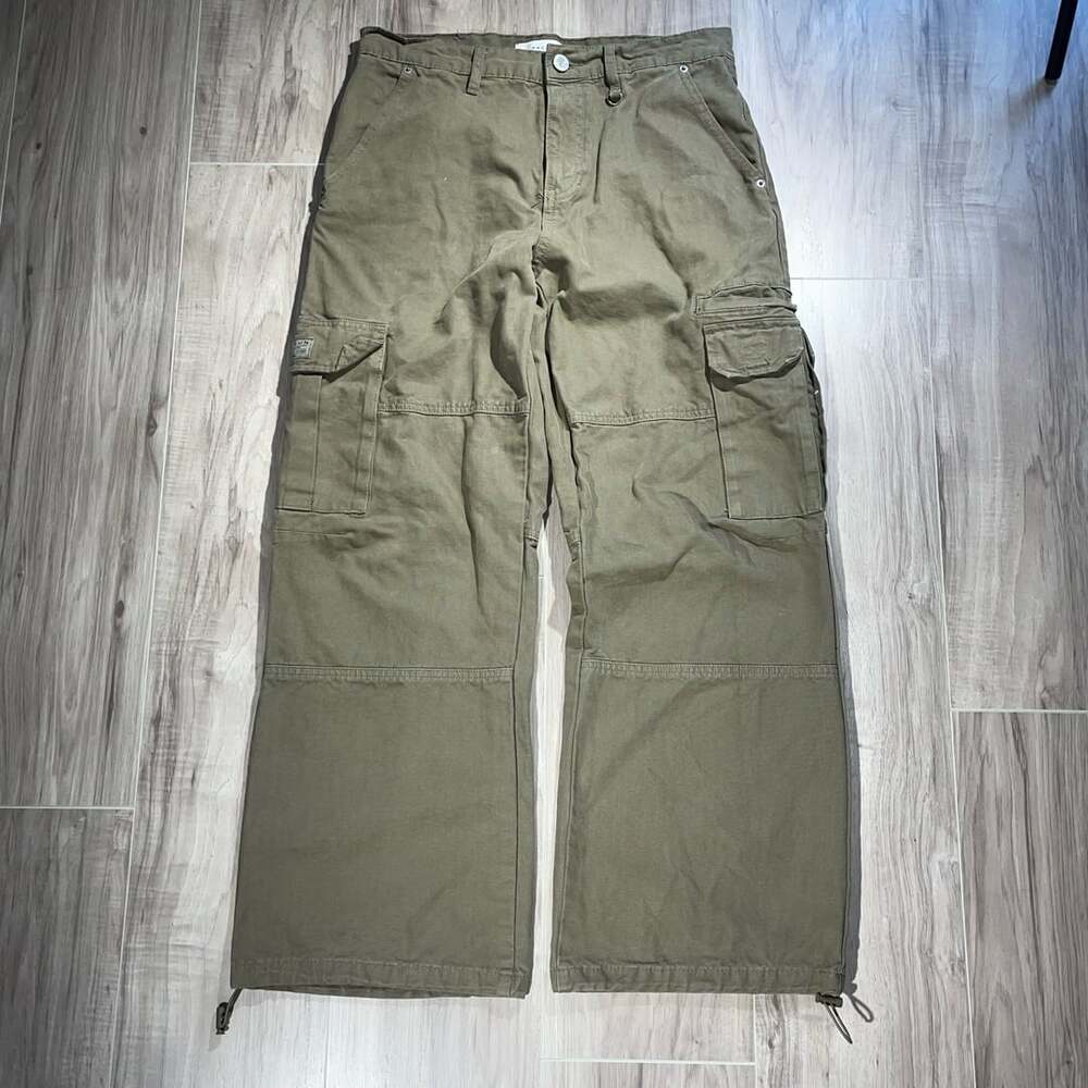 Baggy Y2K PacSun Olive Green Cargo Pants Size 30 Vintage